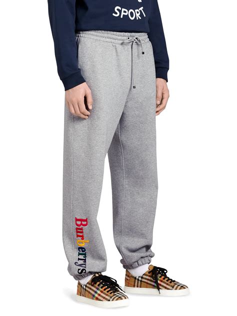 rainbow burberry sweatpants|burberry sweatpants thick for men.